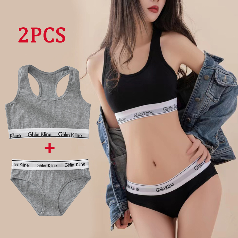 T Shirt Bra Seamless - 2 adet Ghlin Kline iç çamaşırı
