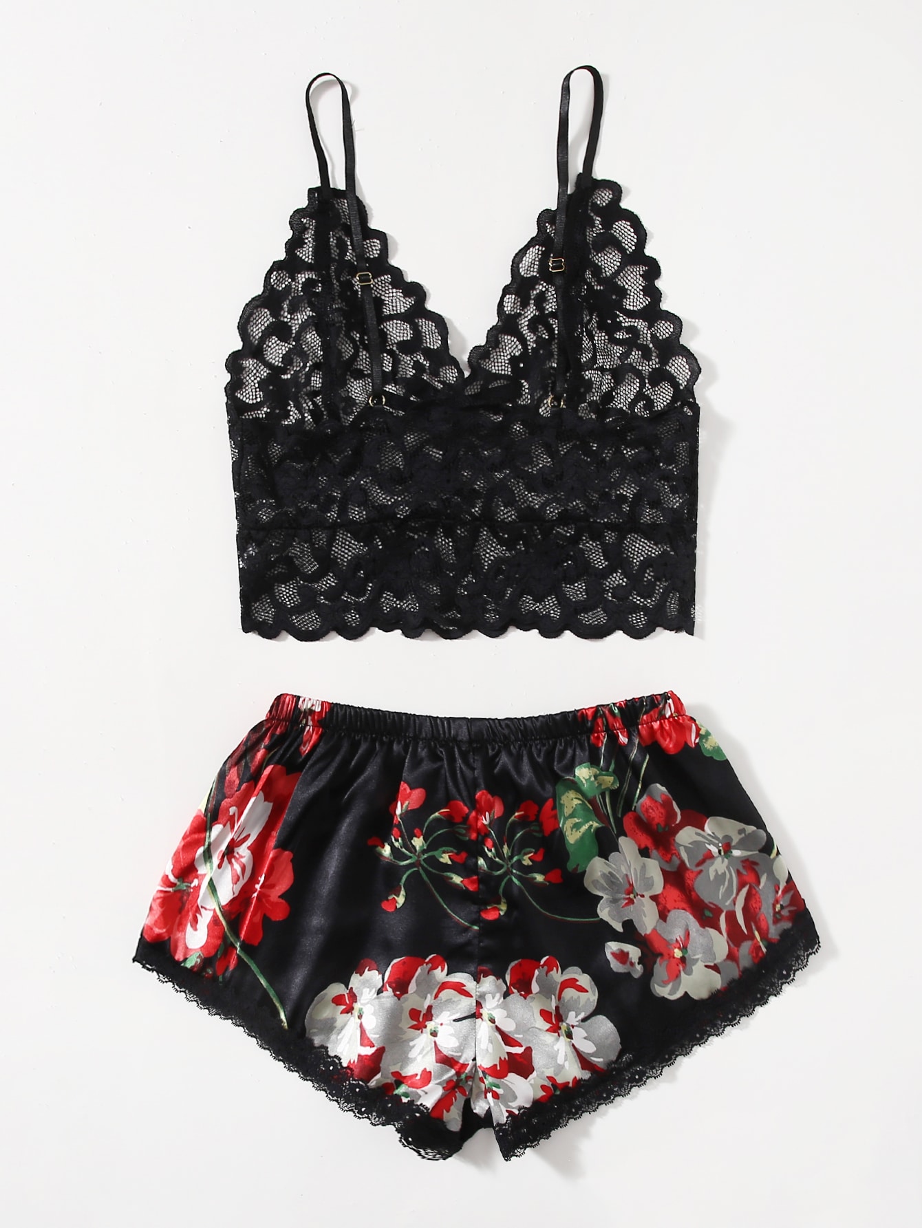 Kadınlar için Çiçekli Dantel P - Lace Bralette Set incelemesi ve fiyatı